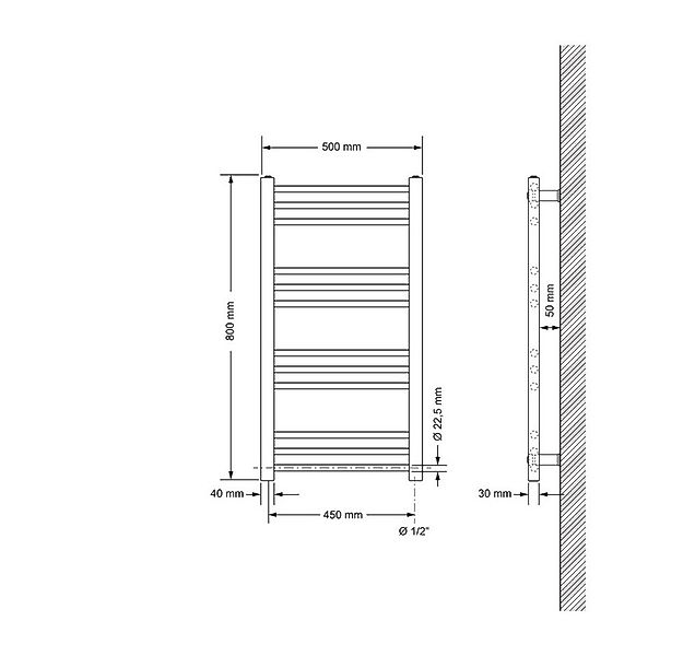 LuxeBath Badheizkörper Sahara Heizkörper Handtuchtrockner Badezimmer Heizun günstig online kaufen