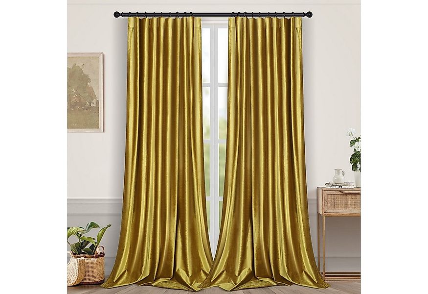 Sunicol Gardine Luxus Blickdicht, Samtvorhang, Thermo, Kräuselband Dekoscha günstig online kaufen