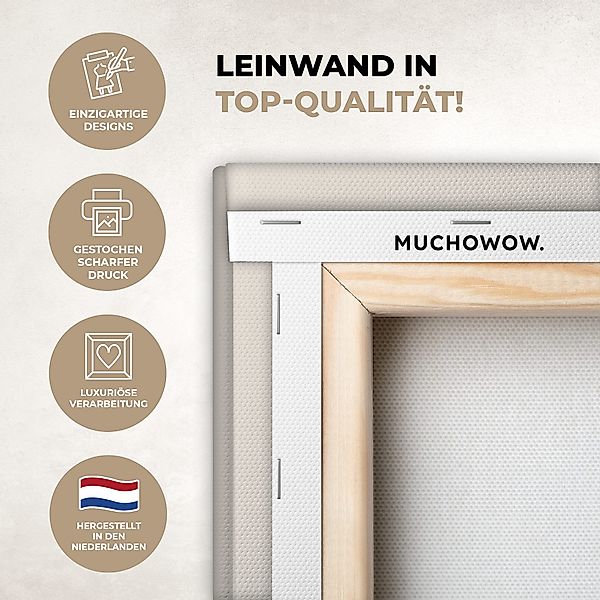 OneMillionCanvasses® Leinwandbild Regenbogen - Böhmisch - günstig online kaufen