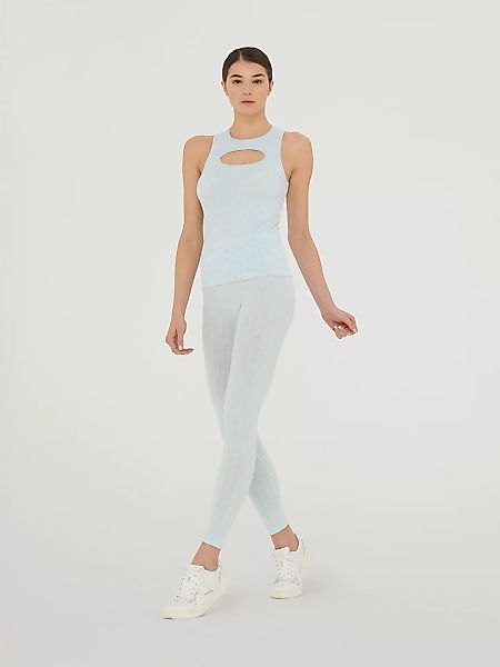 Wolford - Succession Logo Chain Top Sleeveless, Frau, light aquamarine/off günstig online kaufen