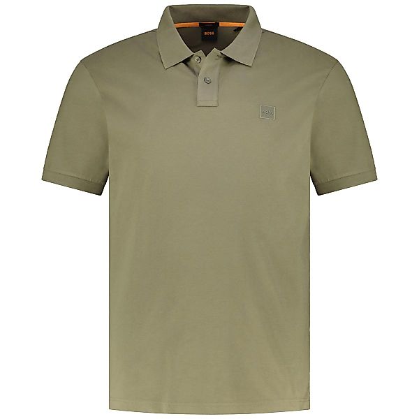 BOSS Poloshirt mit Biobaumwolle Farbe khaki Größe: 6XL günstig online kaufen