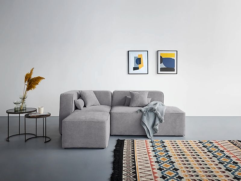 Home affaire Ecksofa "Sundstrup L-Form" Modulserie, individuelle Zusammenst günstig online kaufen