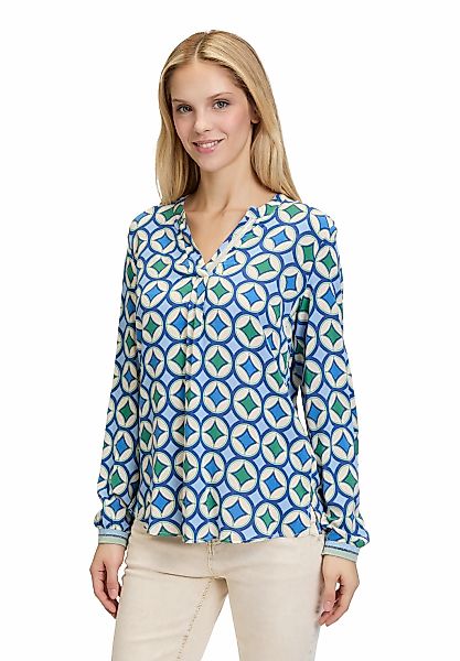 Cartoon Shirtbluse "Cartoon Damen Blusenshirt mit Rippbündchen" günstig online kaufen