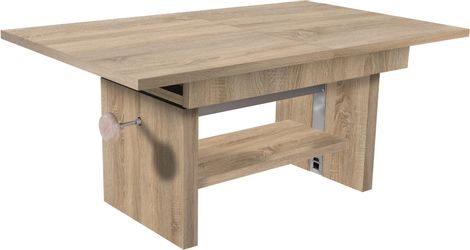 Stolkom Couchtisch "Event höhenverstellbar, ausziehbar, BxHxT 110-150x48-63 günstig online kaufen