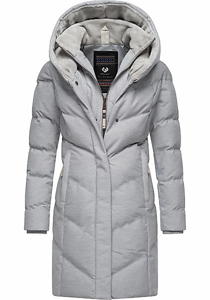 Ragwear Steppmantel "Natalka Cosy" wasserdichter Mantel mit flauschigem Kun günstig online kaufen