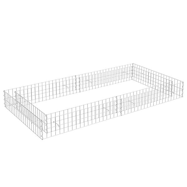 vidaXL Gabionen-Hochbeet Stahl 200x100x20 cm 1016425 günstig online kaufen