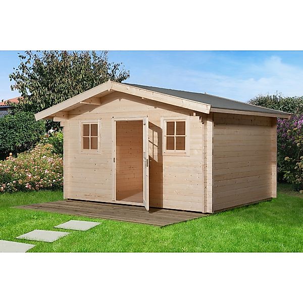 Weka Holz-Gartenhaus Satteldach Unbehandelt 370 cm günstig online kaufen