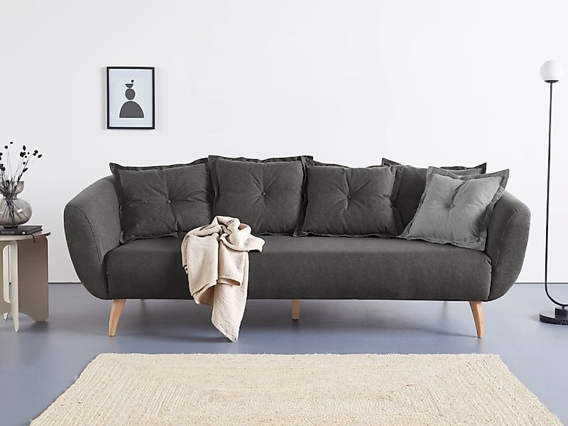 Home affaire 3-Sitzer "Baggio modern und romantisches Design, bequem", Zier günstig online kaufen