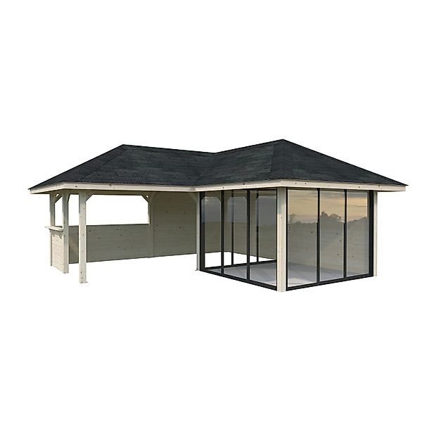 Palmako Pavillon Bianca Set210 Slide Transparent 588 cm x 588 cm FSC® günstig online kaufen