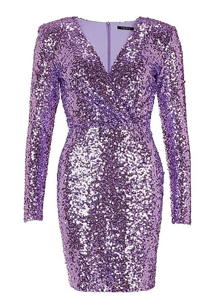 SWING Paillettenkleid - Partykleid - Langarm Kleid - Midikleid - Glitzerkle günstig online kaufen
