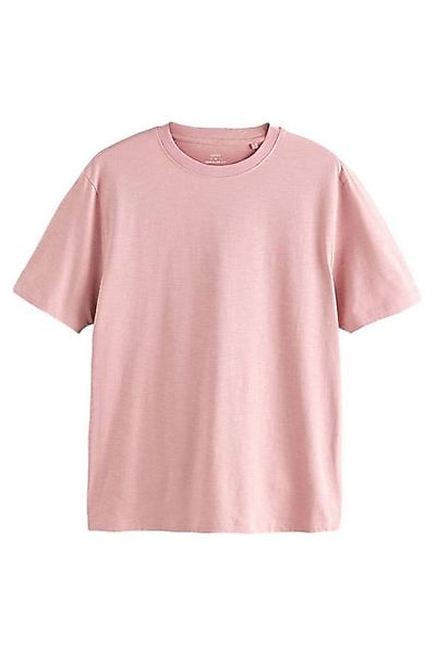 Next T-Shirt Kurzärmeliges Slub T-Shirt aus 100 % Baumwolle (1-tlg) günstig online kaufen