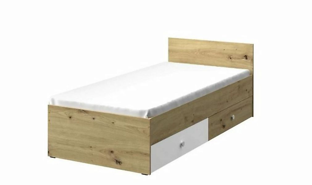 Stylefy Jugendbett Narin (Jugendbett, Bett), 90x200 cm, mit Schubladen, Vol günstig online kaufen