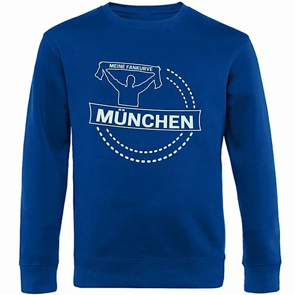 multifanshop Sweatshirt München blau - Meine Fankurve - Pullover günstig online kaufen