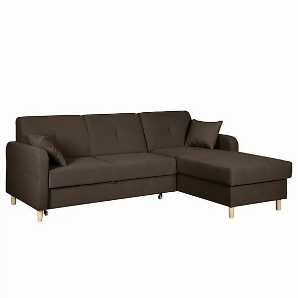 JVmoebel Sofa, Design Ecksofa Schlafsofa Bettfunktion Couch Leder Textil Po günstig online kaufen
