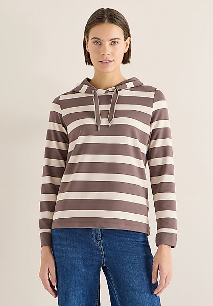 Cecil Langarmshirt mit Kapuze mit Tunnelzugband günstig online kaufen