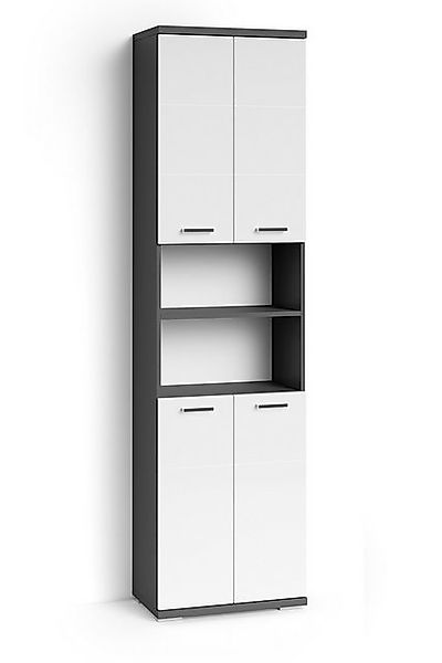 freiraum Hochschrank NEBRASKA (B 50, H 192, T 31,5 cm) in Anthrazit/Weiß 50 günstig online kaufen