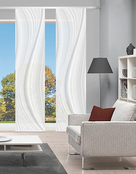 Vision S Schiebegardine "LAURINA 2er SET" Paneelwagen 2 Stk. tlg. Schiebevo günstig online kaufen