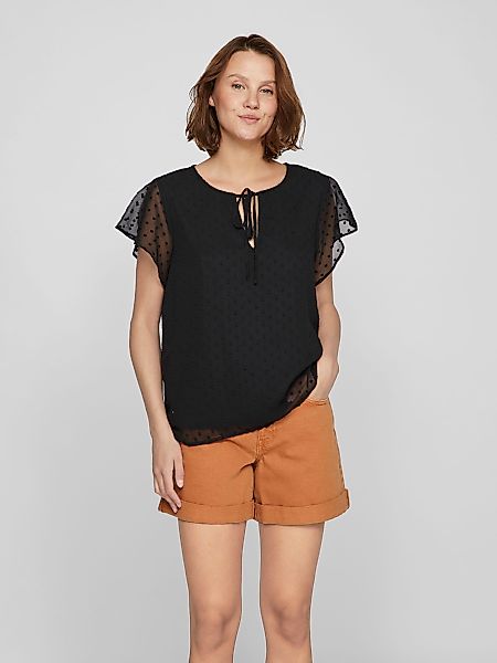 Vila Blusenshirt Transparente mit Tupfenmuster und günstig online kaufen