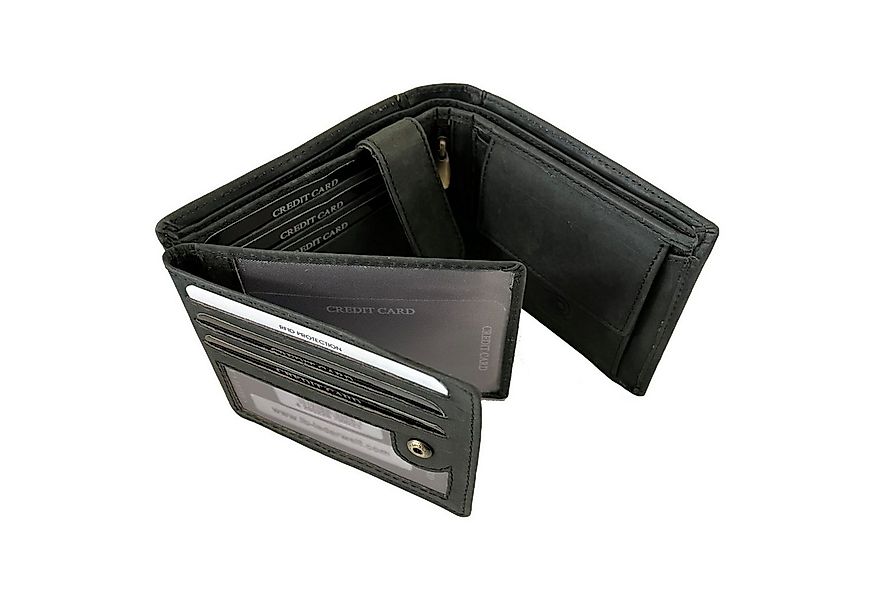 L&B Geldbörse Büffelleder Portemonnaie mit RFID-Schutz >2394-BIKE günstig online kaufen