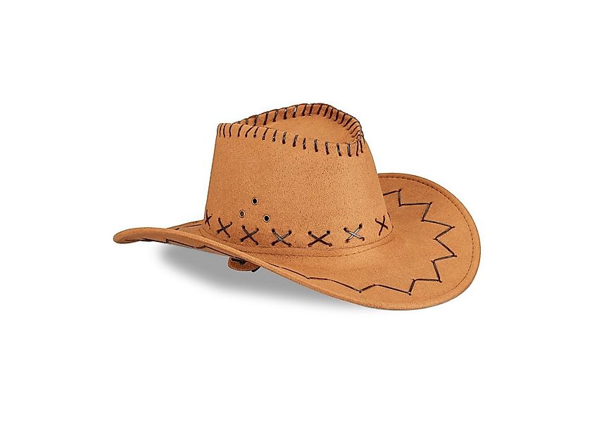 relaxdays Cowboyhut Fasching braun günstig online kaufen