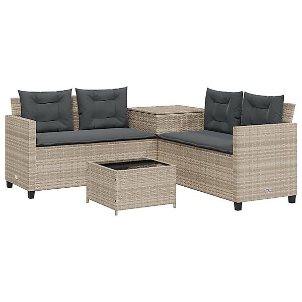 vidaXL Gartenlounge-Set Gartensofa in L-Form mit günstig online kaufen