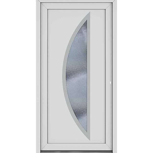 Roro Haustür OKE 1104 Kunststoff Weiß 100 cm x 200 cm DIN R günstig online kaufen