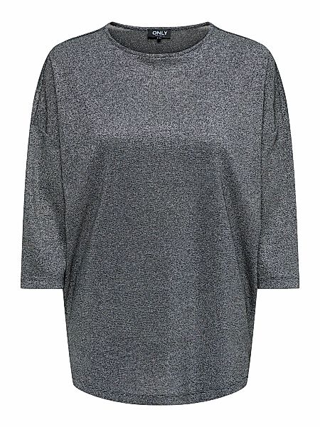 ONLY 3/4-Arm-Shirt "ONLSILVERY GLAMOUR LUREX 3/4 TOP JRS", mit Glitzer-Effe günstig online kaufen