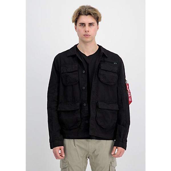 Alpha Industries  Herren-Jacke Ripstop Cargo Overshirt - black günstig online kaufen