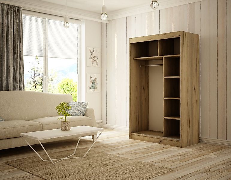 Beautysofa Kleiderschrank Coma (beide Türen mit günstig online kaufen