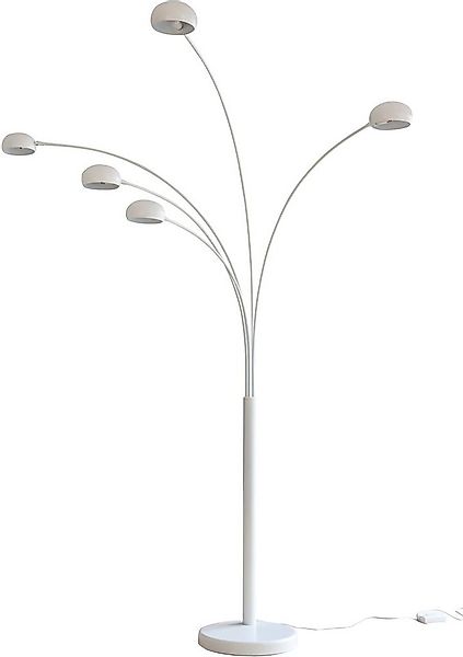 SalesFever Stehlampe Flemming, Dimmer, ohne Leuchtmittel, 5 bewegliche Arme günstig online kaufen