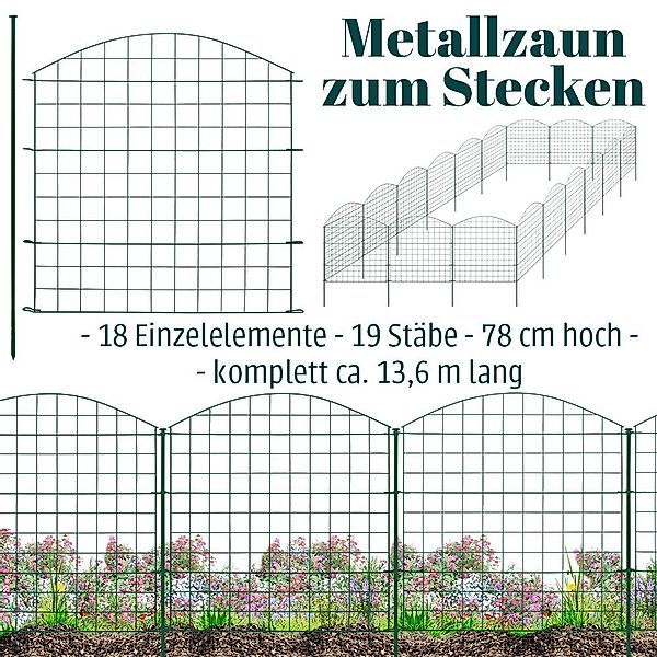 V2Aox Teichzaun Zaun Gartenzaun Steckzaun Teichzaun günstig online kaufen