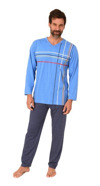 Normann Pyjama Normann Herren langarm Schlafanzug günstig online kaufen