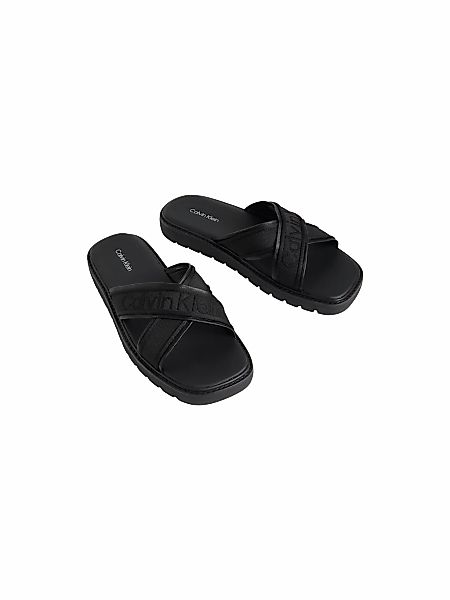 Calvin Klein Pantolette "SQ MOLDED SANDAL XCROSS WB" Strandschuh, Sommersch günstig online kaufen