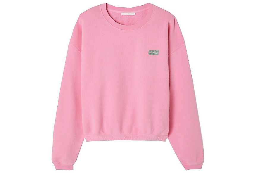American Vintage Sweater Sweatshirt IZUBIRD aus Baumwolle in Pink günstig online kaufen