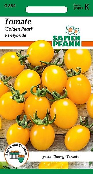 SAMEN PFANN Gemüsesamen Cherry-Tomate, Golden Pearl F1 - Saatgut Tomaten Sa günstig online kaufen