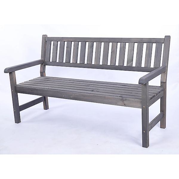 PROREGAL Gartenbank Grana HxBxT 90x154x70cm Inkl. Cordura-Abdeckung Grau günstig online kaufen