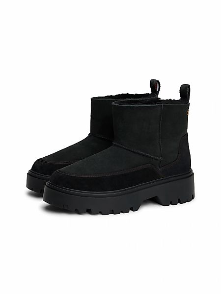 Tommy Hilfiger Winterboots "REAL SHEARLING PULLON SNOWBOOT" Plateau, Schlup günstig online kaufen
