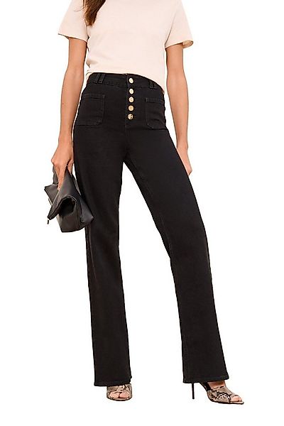 LIPSY Weite Jeans Lipsy Jeans mit aufgesetzter Tasche, Regular (1-tlg) günstig online kaufen
