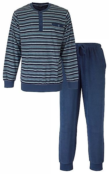Paul Hopkins Schlafanzug Herren Frottee Pyjama (2 tlg) kuschelige Qualität günstig online kaufen