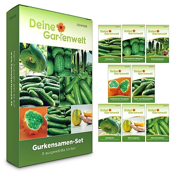 Deine Gartenwelt Gurken Samen-Set mit 8 Sorten günstig online kaufen