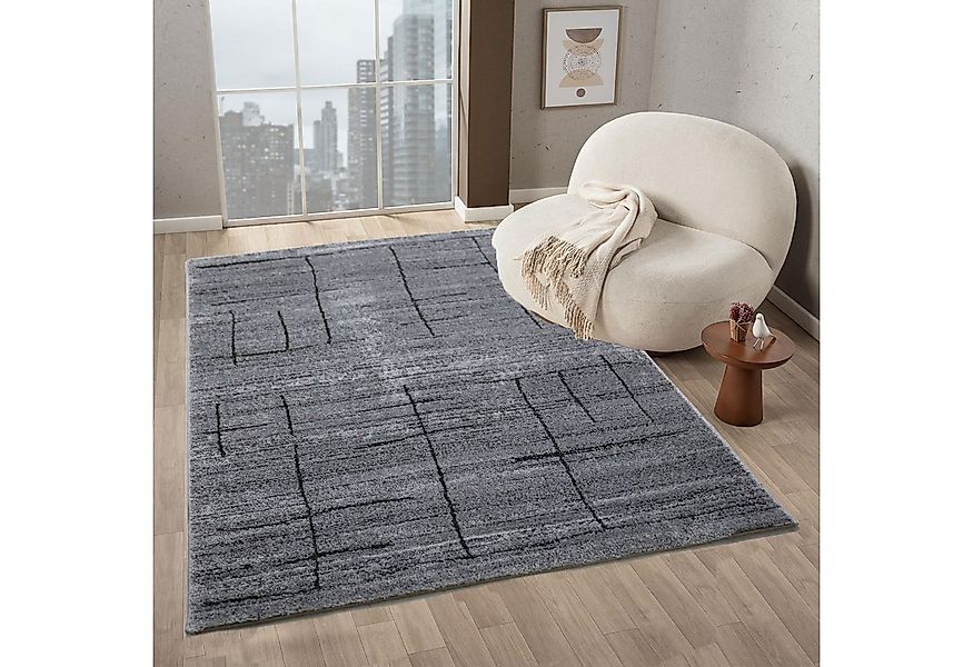 Vimoda Teppich Boho und skandinavischen Stil, Creme & Grau, Rechteckig, Höh günstig online kaufen