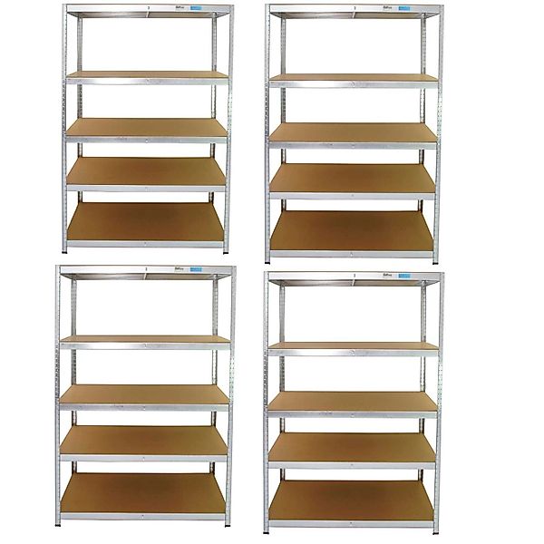 TRUTZHOLM 4er Set XXL Schwerlastregal 180x120x60 cm 875 kg Traglast Lagerre günstig online kaufen