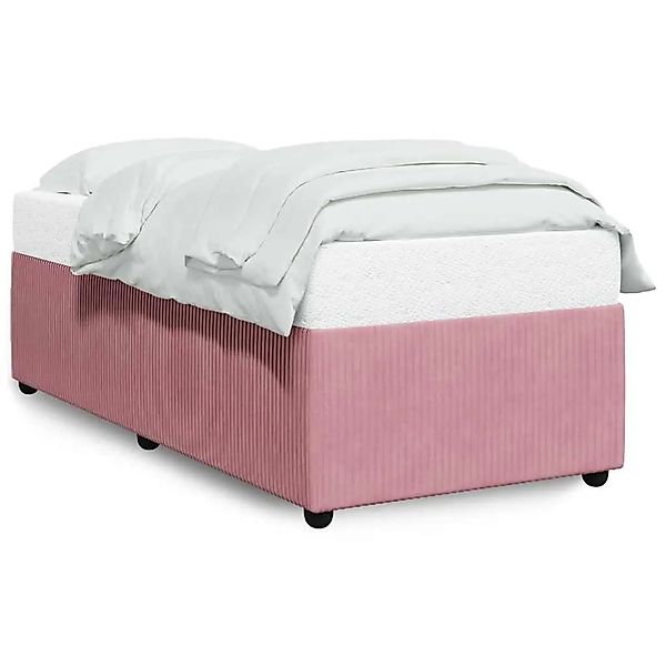 vidaXL Bettgestell Rosa 100x200 cm Samt 3284993 günstig online kaufen