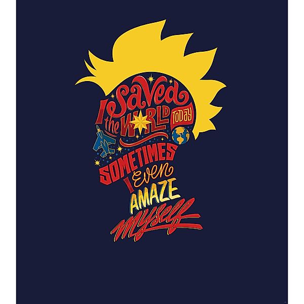 Komar Vliesfototapete Captain Marvel saves the World 250 cm x 280 cm günstig online kaufen