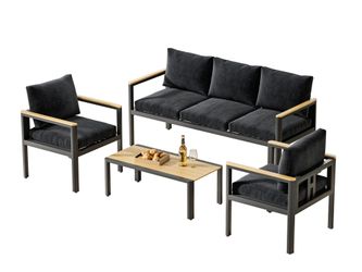 MeXo Gartenlounge-Set Balkonmöbel Set für 4-5 günstig online kaufen