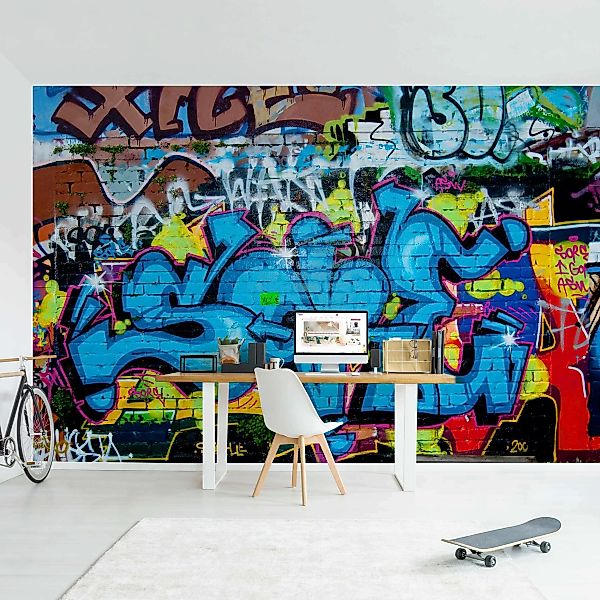 Bilderwelten Fototapete Colours of Graffiti bunt Gr. 192 x 192 günstig online kaufen
