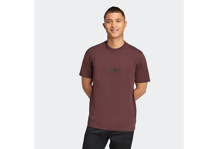 adidas Sportswear T-Shirt ESSENTIALS LINEAR SINGLE JERSEY überschnittene Sc günstig online kaufen