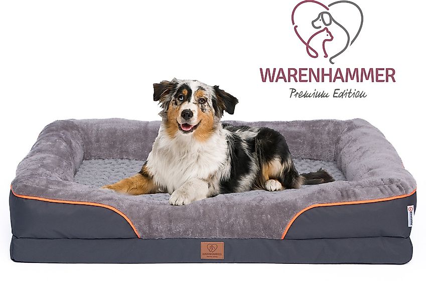 Warenhammer Tierbett Orthopädisches Premium Hundebett, flauschig günstig online kaufen