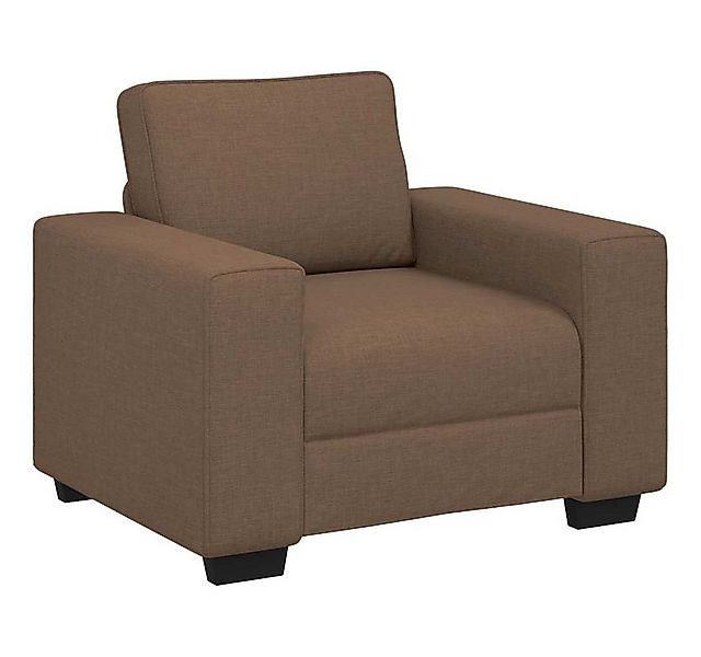 vidaXL Sofa Sessel Braun 100x77x82 cm Stoff, 1 Teile günstig online kaufen