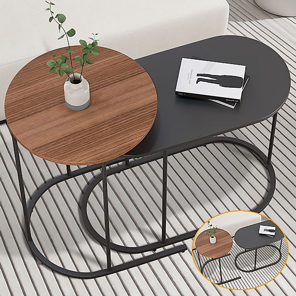 Simloveve Couchtisch 2er Set Beistelltisch Satztisch günstig online kaufen